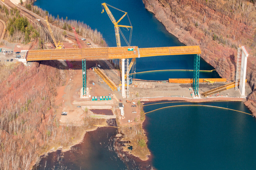 The Highway 53 Relocation project includes completion of what will be Minnesota’s tallest bridge.