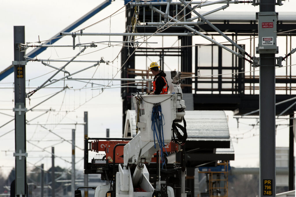 Mass. Electric Transportation Company fabricated and installed all of the OCS systems in a nearby warehouse to provide the client with cost savings.