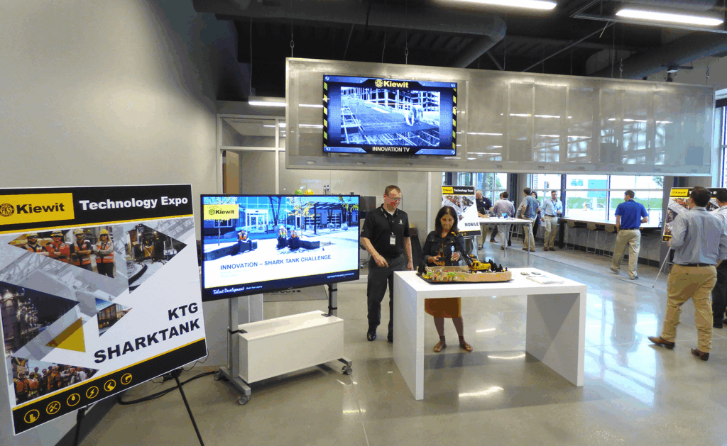 Kiewit University students attend technology expos to learn about new and emerging technologies the company uses to get and build work.