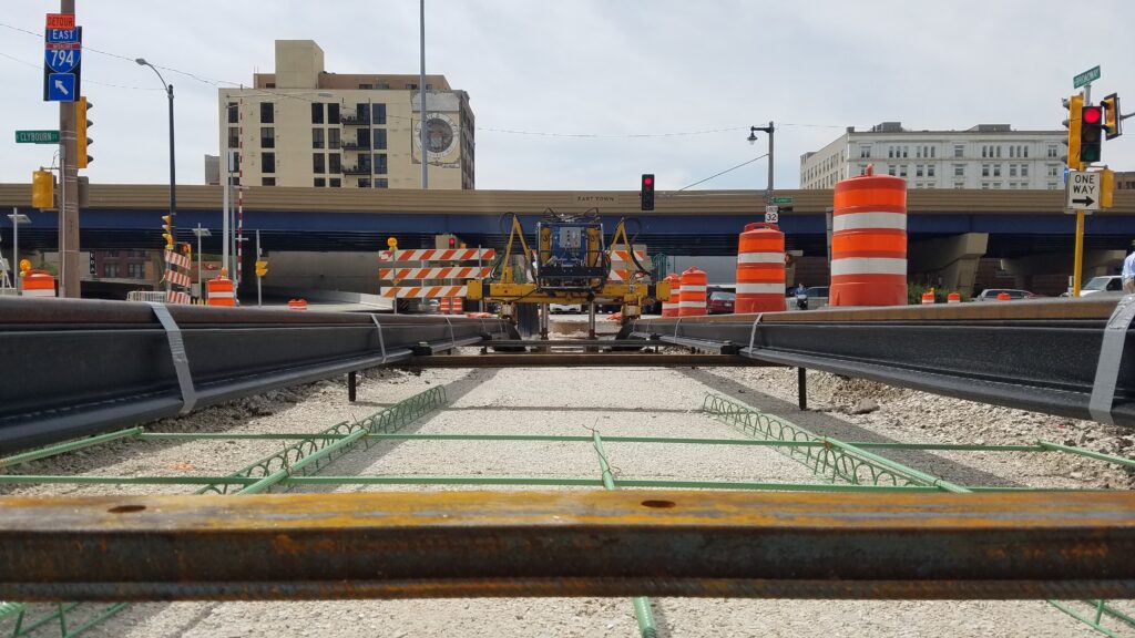Excavation through critical intersections was often performed on nights and weekends to minimize disruption to traffic.