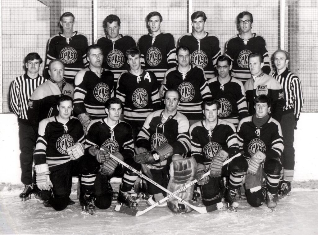 1968 - Welland Canal project employees represented the company well on the PKS Canadiens hockey team.