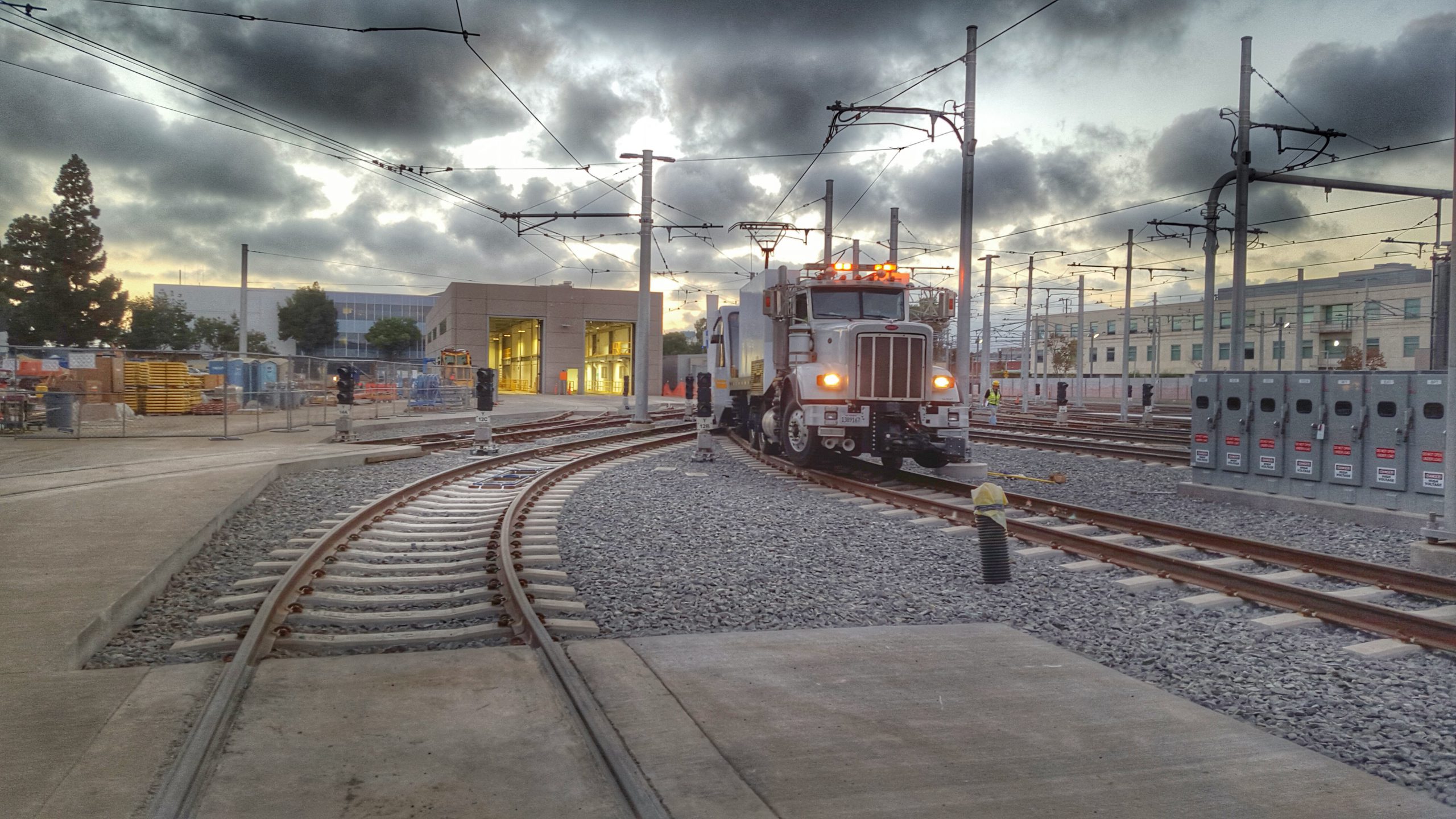 Centro de Operaciones y Mantenimiento (OMF) de la línea del tren ligero Metro Expo