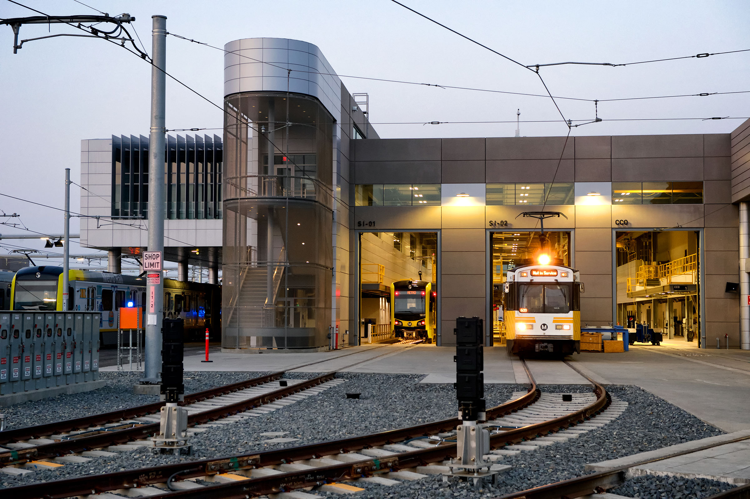 Centro de Operaciones y Mantenimiento (OMF) de la línea del tren ligero Metro Expo