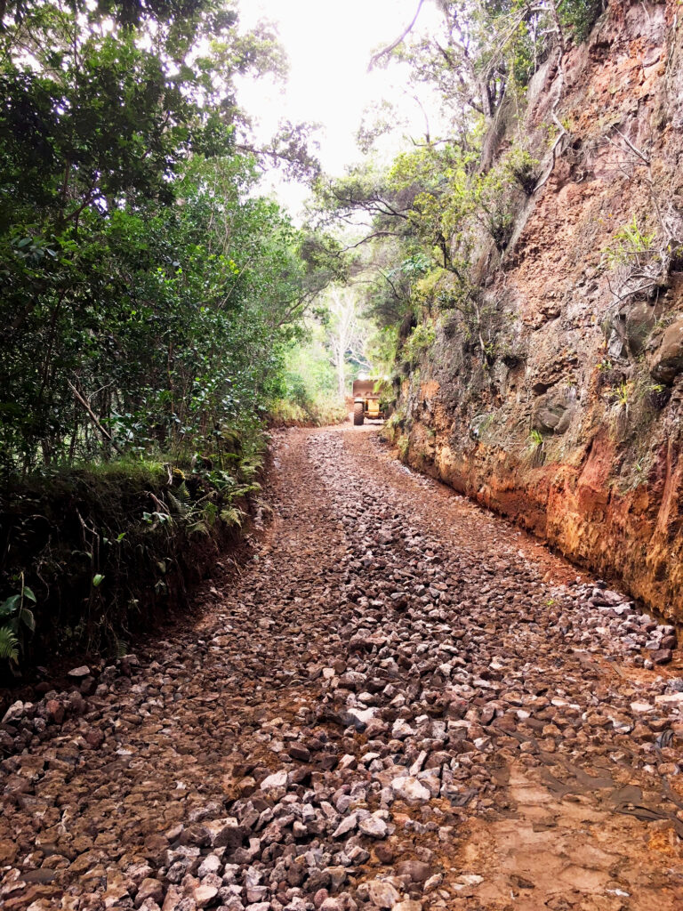 Kiewit replaced three single lane bridges on the narrow Camp 10 Access Road in Waimea Canyon. 