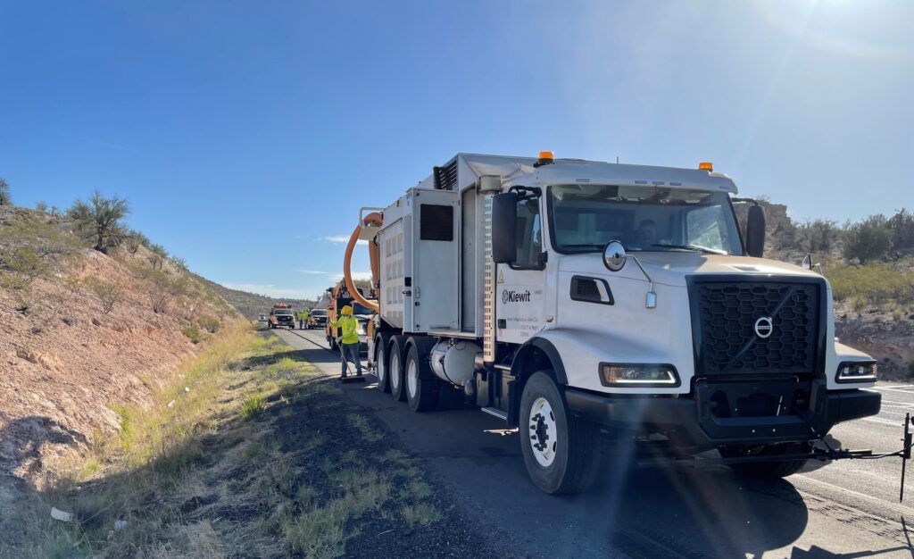 Two CleanFast trucks were purchased to support this project and diversify Kiewit's capabilities.