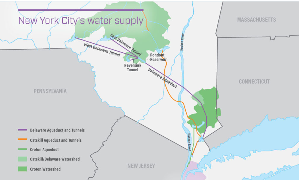 Map of NYC water system