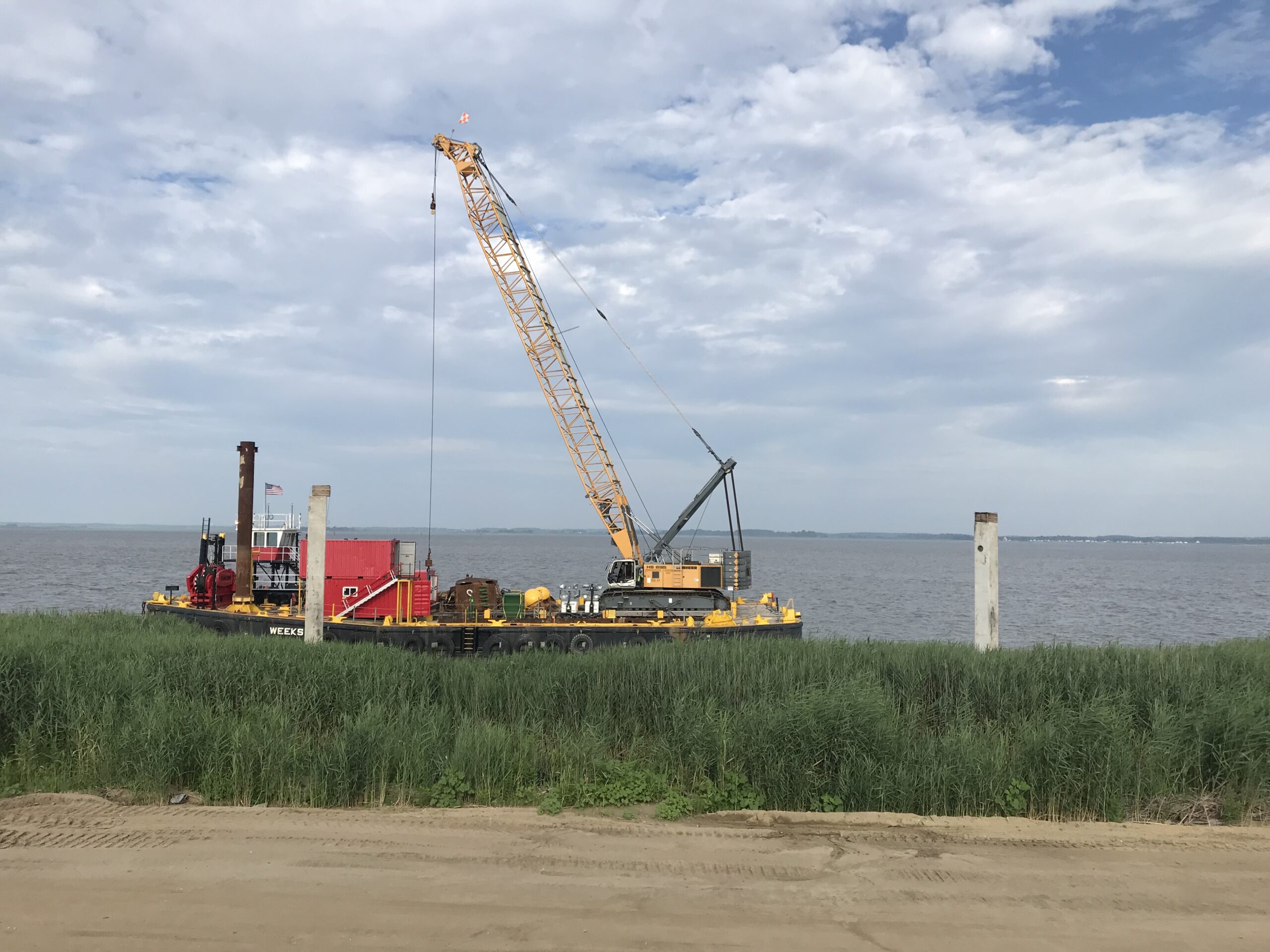 Demolición y dragado del puerto eólico de Nueva Jersey