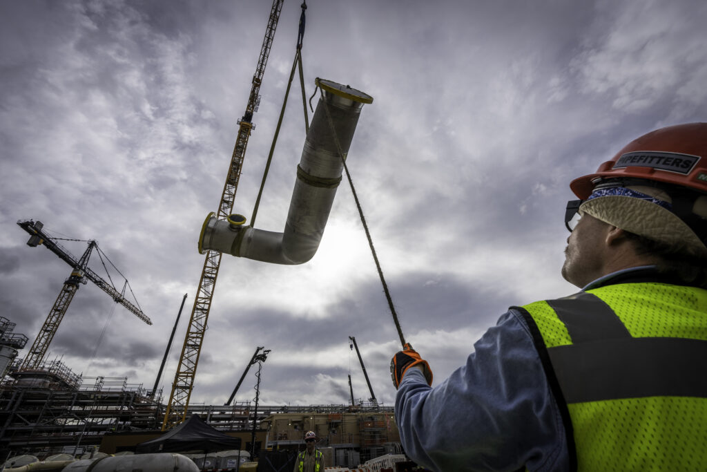 Cherne began placing equipment in January 2023, a few months after the project start date.