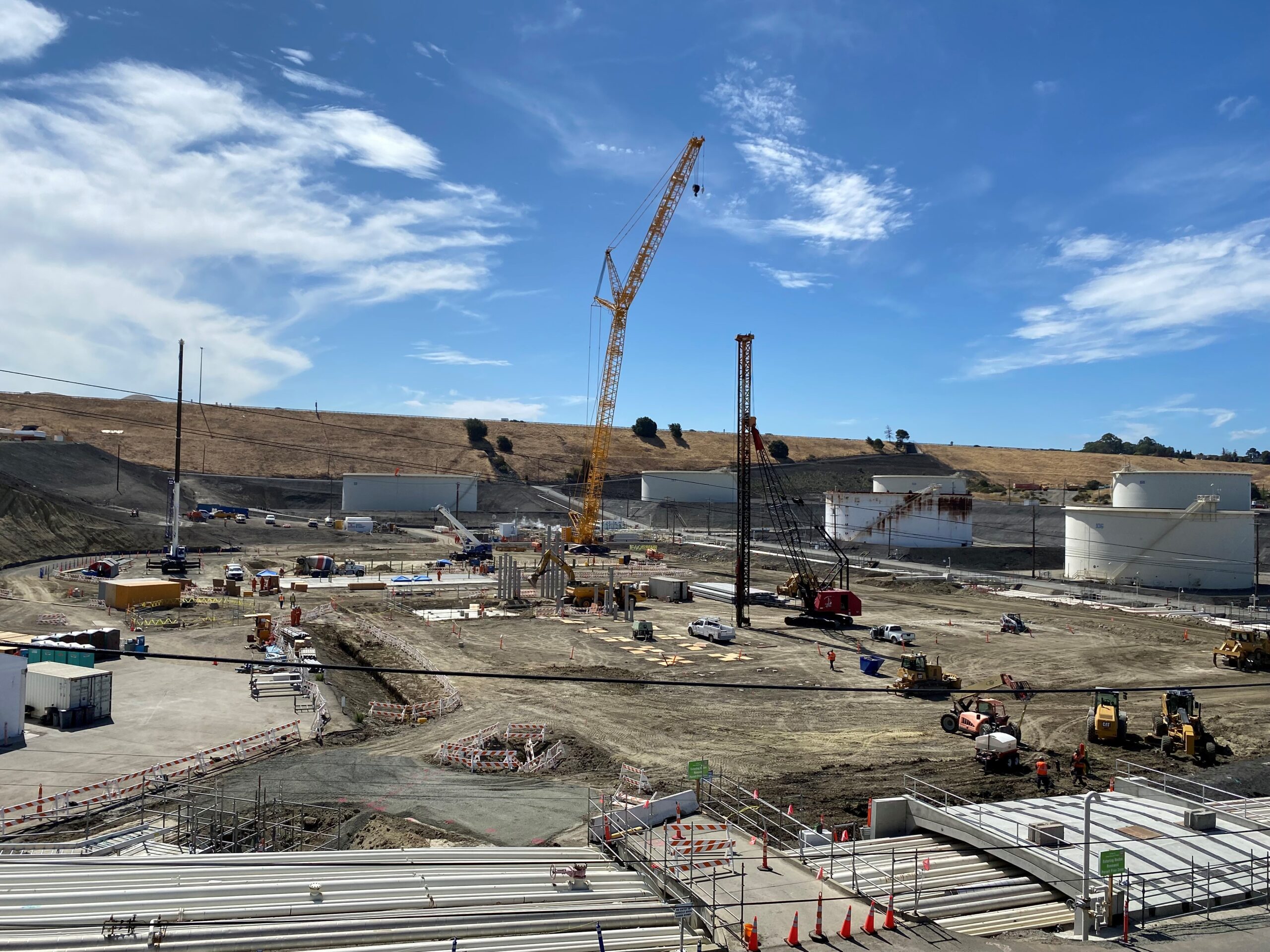The refinery is 25 miles northeast of San Francisco, and part of Contra Costa County.
