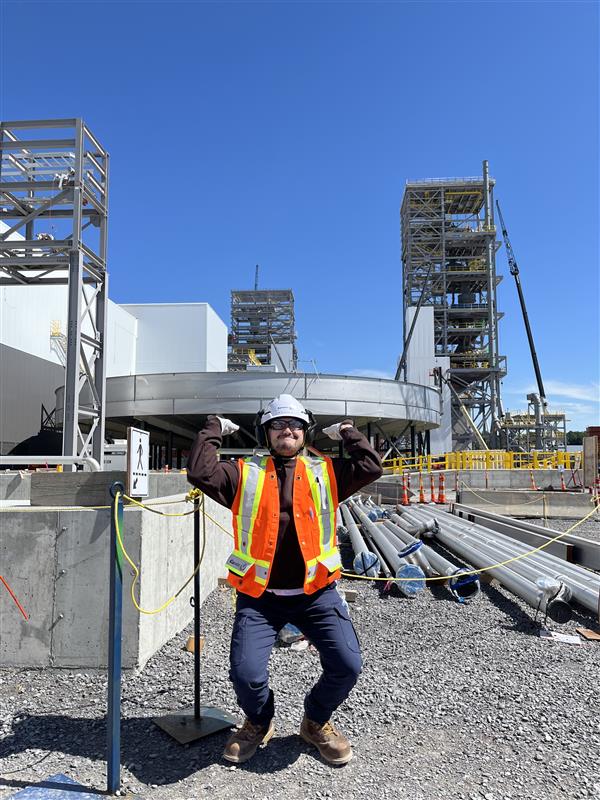 Alexis Larose, stagiaire de chantier/bureau, Québec, Canada