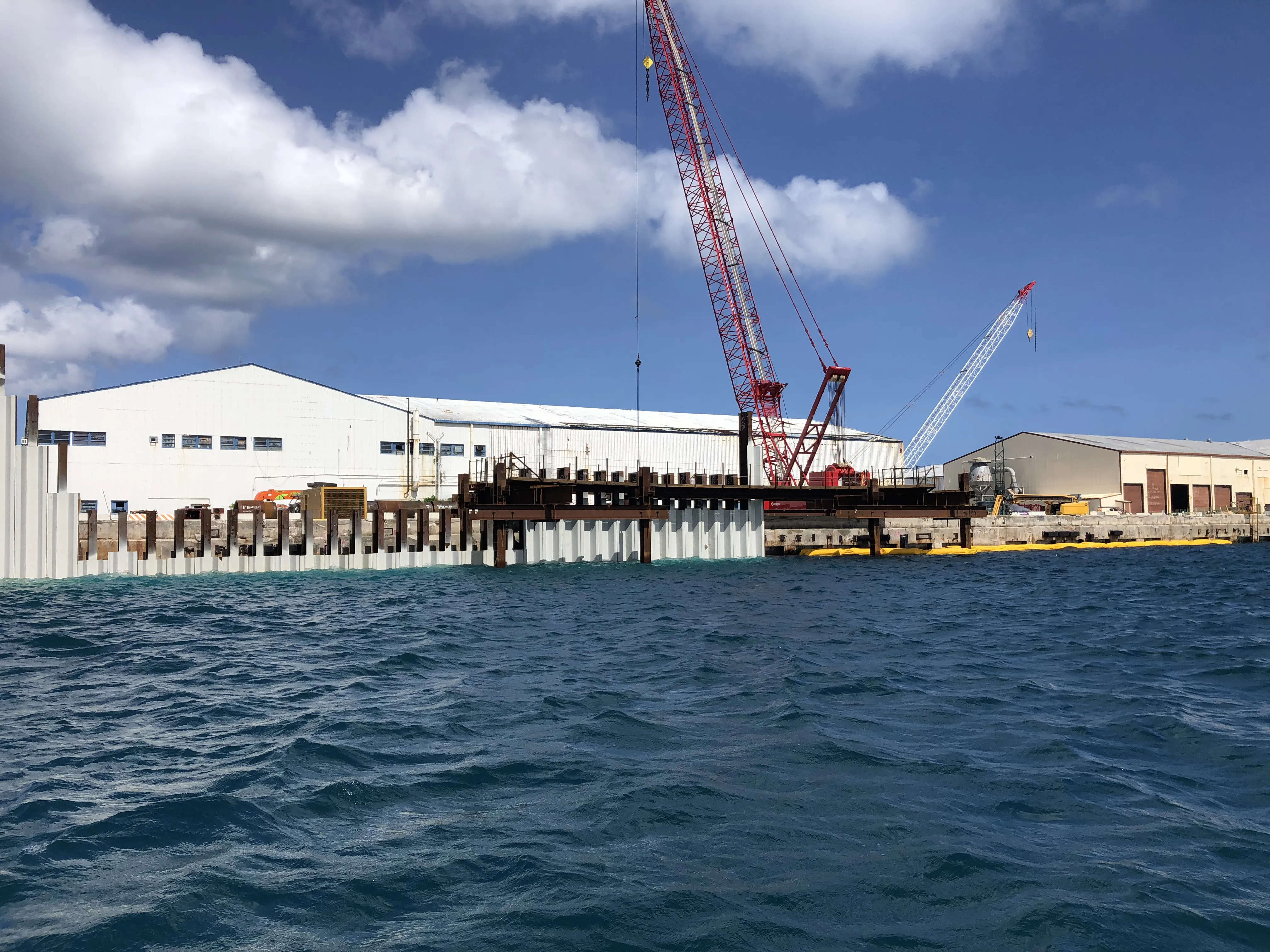 The Repair Lima Wharf project at Naval Base Guam.