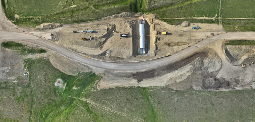 June – Assemble 20-foot-diameter multiplate pipe