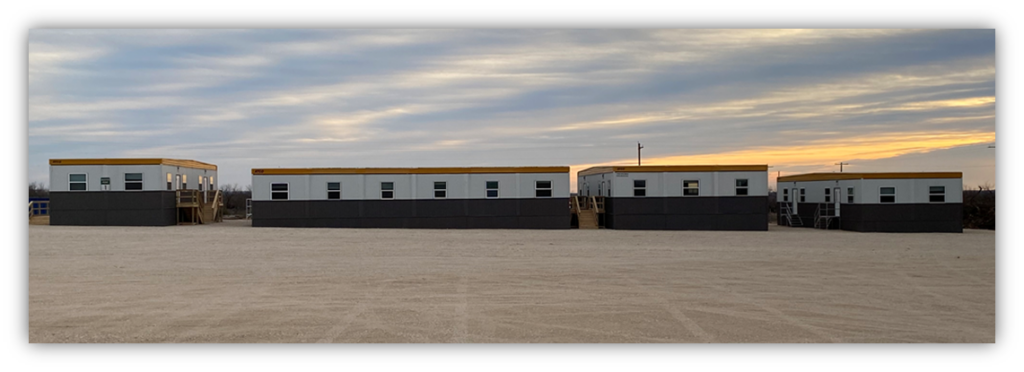 Everything is timed and sequenced to meet the needs of the job team, from trailers, electrical and plumbing to office furniture and site services such as IT infrastructure and connectivity, trash, cleaning, coffee and water.